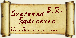 Svetorad Radičević vizit kartica